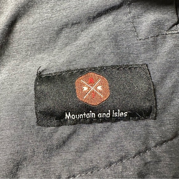 Mountain‎ and Isles Mens Quilted Shirt Jacket Gray Snap Front Shacket Small - Picture 3 of 8